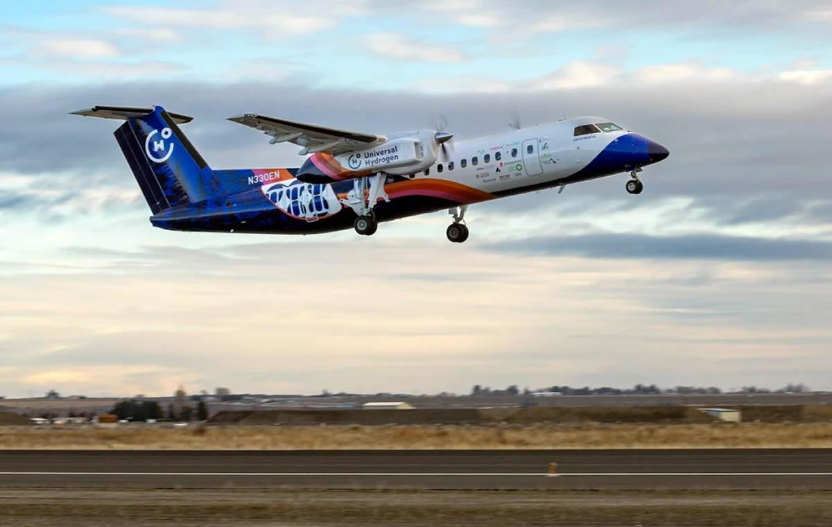 Dash-8 Primeiro avião combustível hidrogênio