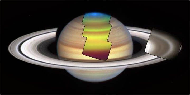 Alterações de temperatura de Saturno por James Webb