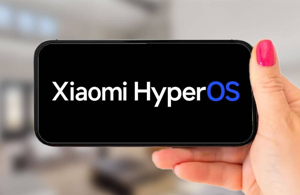 Logo HyperOS no celular