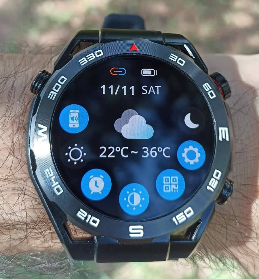 menu de configurações Haylou Watch R8