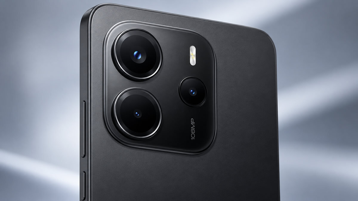 Câmeras traseiras do Redmi Note 14 5G com sensor principal de 108 MP
