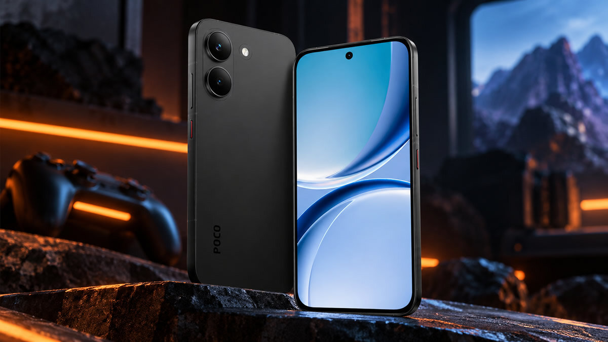 POCO X8 Pro mostrando tela AMOLED e parte traseira
