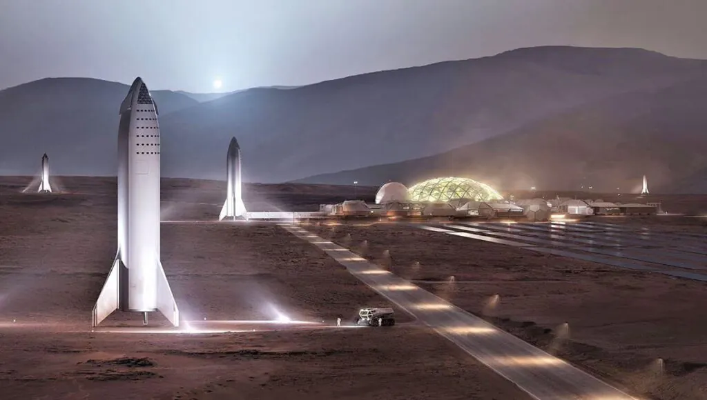 Estação espacial Marte da SpaceX