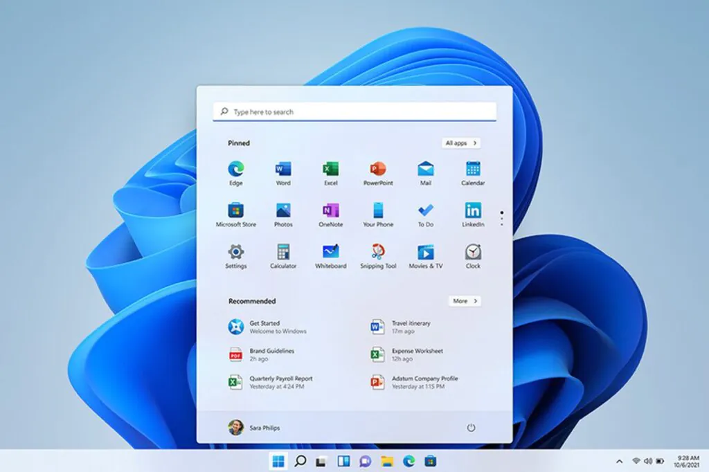interface Windows 11