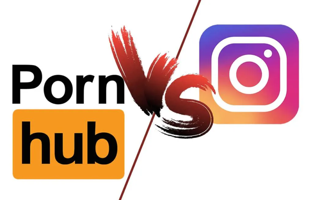 Instagram remove conta do site Pornhub