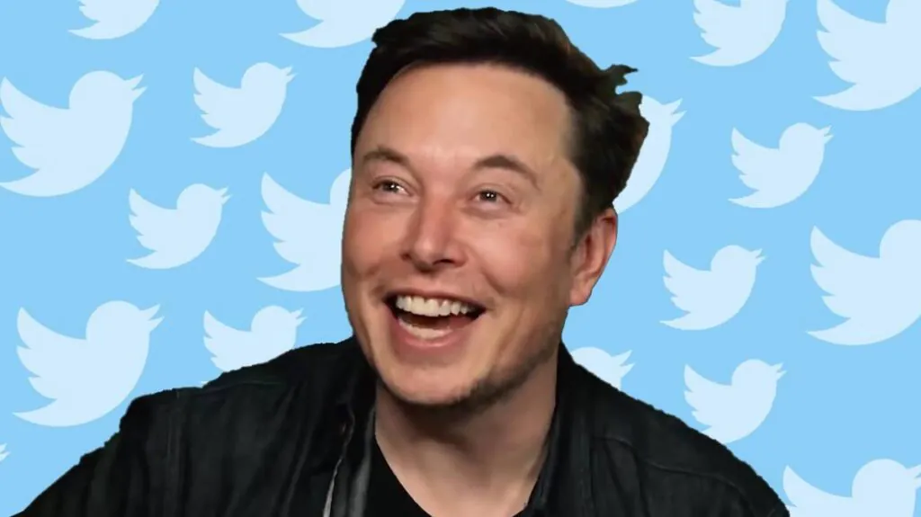 Elon Musk rindo faz meme selo verificado