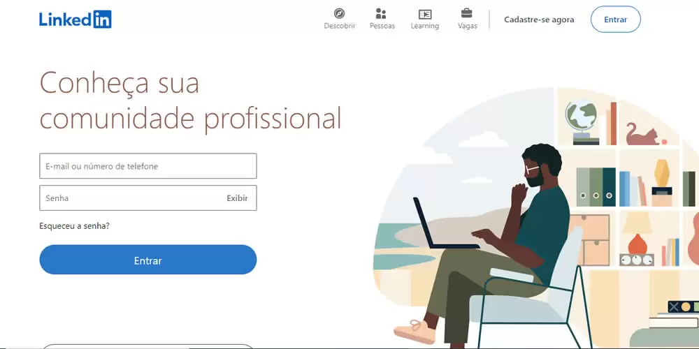 site de emprego LinkedIn