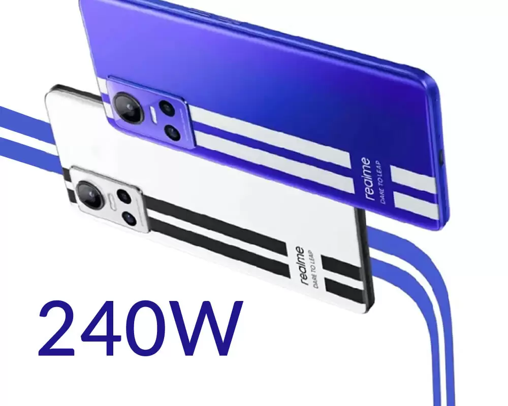 Realme carregamento rápido 240W
