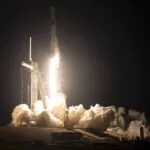 Missão Crew-6 da NASA pela SpaceX decola com sucesso decolagem-Falcon-9-na-Crew-6-da-NASA