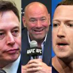 Dana White, dono do UFC, confirma que Zuckerberg e Musk falam sério sobre luta Elon-Musk-Dana-White-e-Mark-Zuckerberg