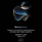 Apple anuncia evento de lançamento do iPhone 15 e Apple Watches em setembro Evento-Wonderlust-Apple