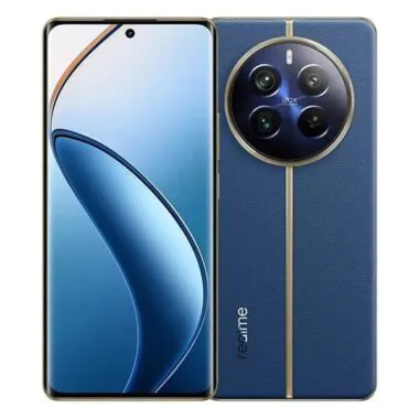 Tela sobre parte da traseira do celular Realme 12 Pro Plus